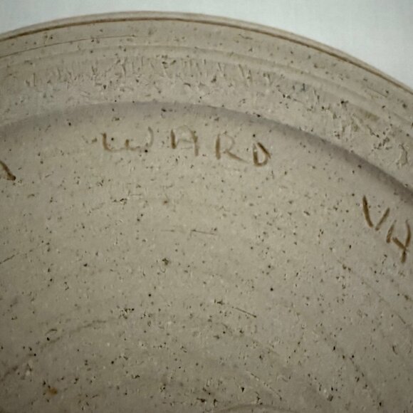 Melinda Ward VA 2001 Handmade Pottery 10in Chip and Dip Platter Glazed Stoneware - Picture 9 of 12
